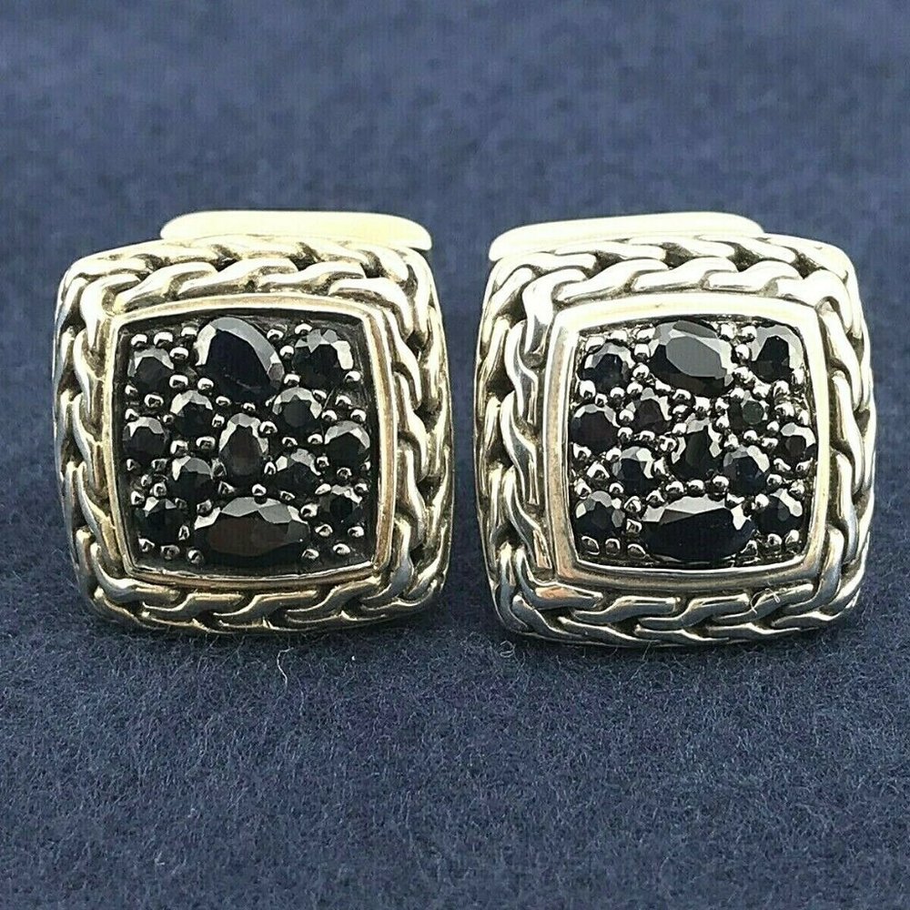 JOHN HARDY CUFFLINKS Classic STERLING SILVER Chain